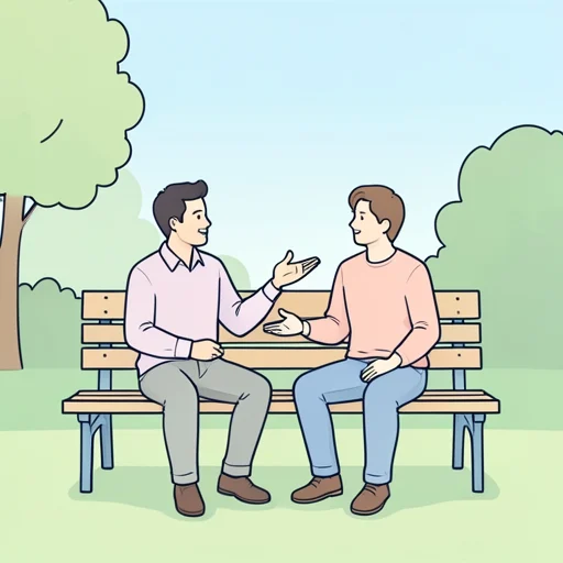 彼とは初めて会う場所だ - Bildwörterbuch