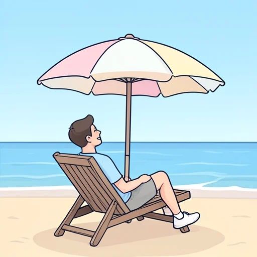 彼、海って言葉を聞いて vacation を連想するって - Bildwörterbuch