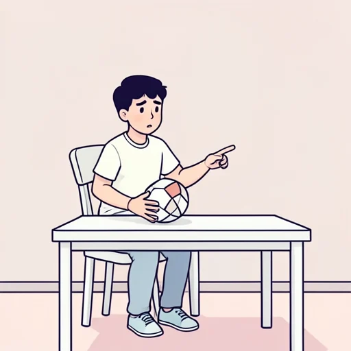 彼はボールを球と間違えた - Bildwörterbuch
