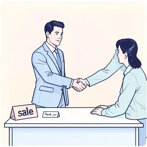 彼は営業が得意だ - Bildwörterbuch