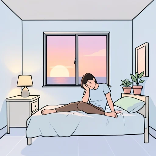 彼は激しい疲れを感じた - Bildwörterbuch
