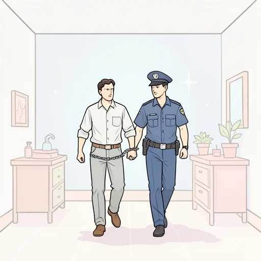 彼は犯罪を犯した - Bildwörterbuch