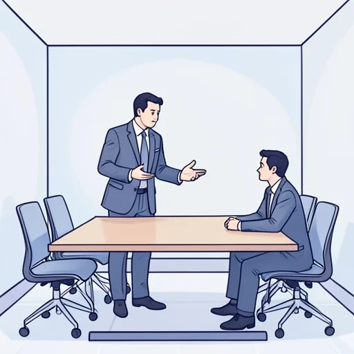 彼は会社の代表として会議に出席してる - Bildwörterbuch