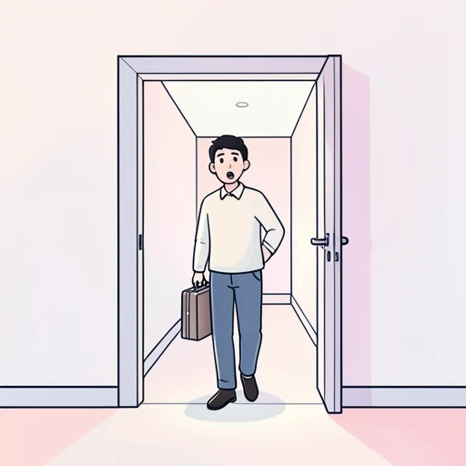 彼は来たかと思うとすぐ帰ってしまった - Illustrated Dictionary
