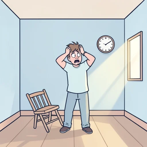 彼は急に慌て出した - Bildwörterbuch