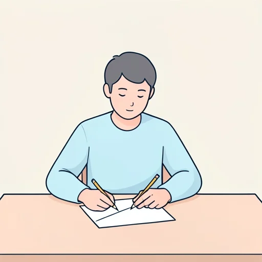 彼は斜めに線を描いた - Bildwörterbuch