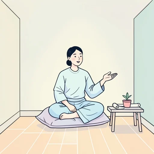 彼は穏やかに話した - Bildwörterbuch