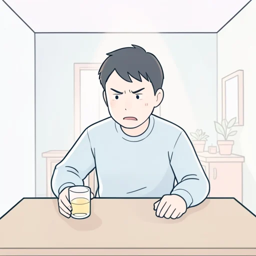 彼は酒が全く飲めない - Bildwörterbuch