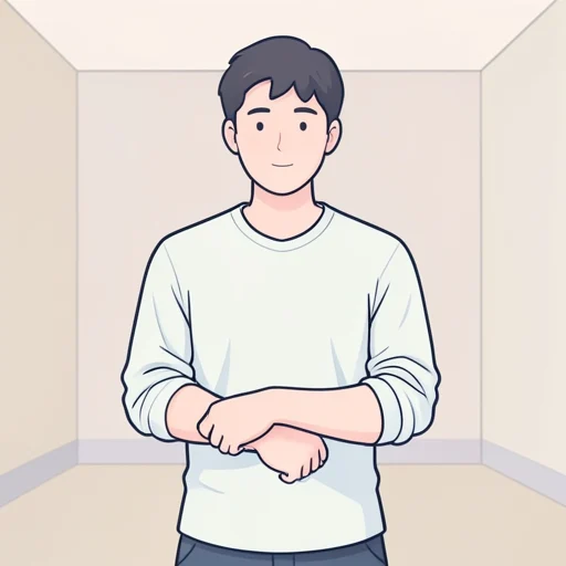 彼はシャツの袖をまくり上げた - Bildwörterbuch