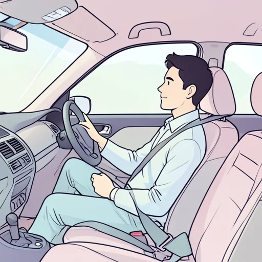 彼はシートベルトを着けなかった - Bildwörterbuch