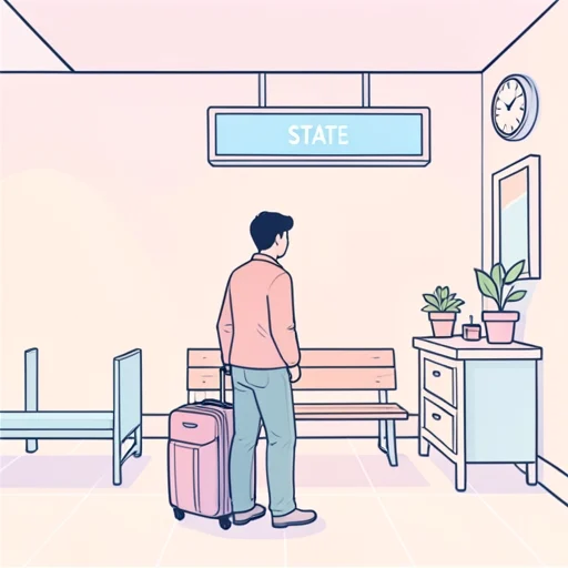 彼は州の外から来た - Bildwörterbuch