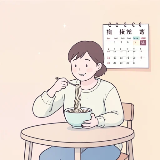 彼は蕎麦が大好きで、週に3回は食べる - Bildwörterbuch