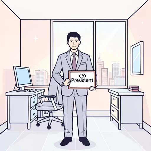 彼はその会社で高い地位についている - Bildwörterbuch