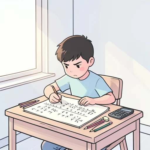彼は数学の計算が得意だ - Bildwörterbuch