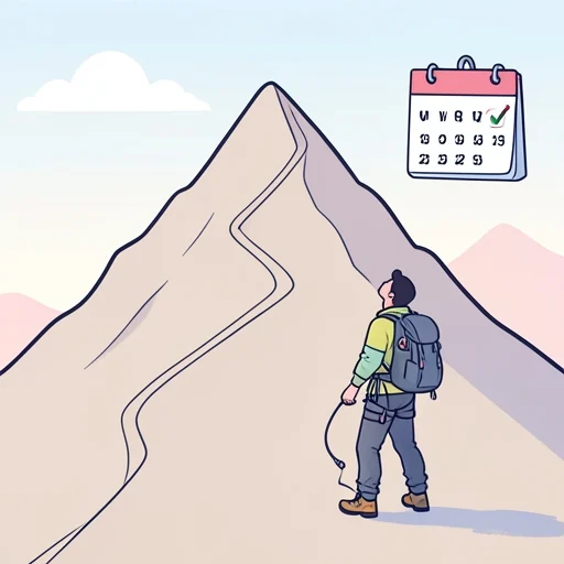 彼は登山が趣味で毎週山に登る - Bildwörterbuch