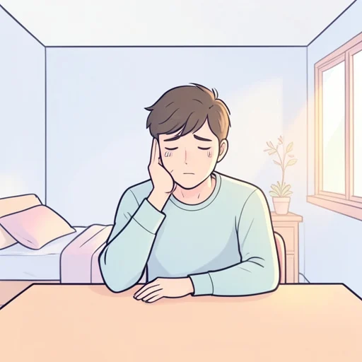 彼は疲れているように見えるけど大丈夫かな - Illustrated Dictionary