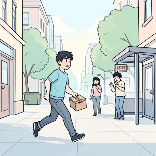彼は友人を助けるために奔走してる - Bildwörterbuch