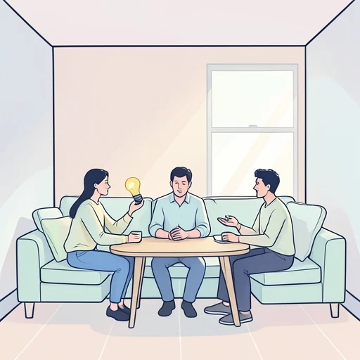 彼、我々は解決策を見つけなければならない - Bildwörterbuch