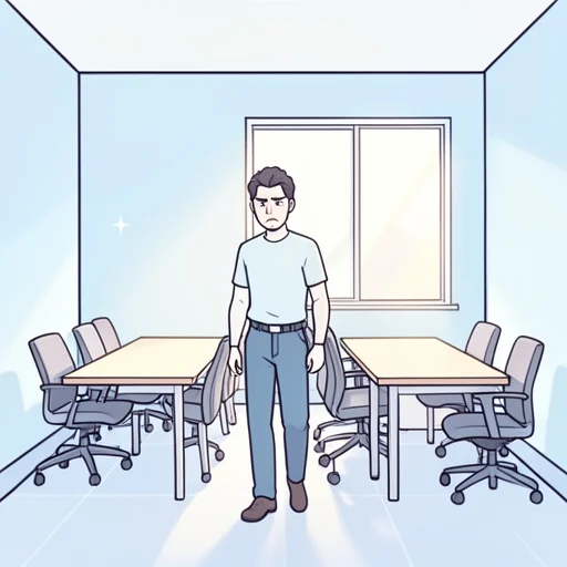 彼、やや緊張した面持ちで会場に入った - Bildwörterbuch