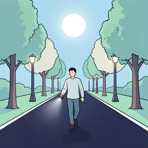 彼、夜道では用心して歩いたほうがいいって - Bildwörterbuch