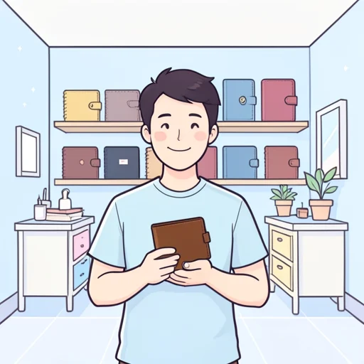 革の財布がいい - Bildwörterbuch