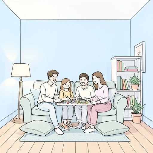 家族との時間が一番大切だと気づいた - Bildwörterbuch