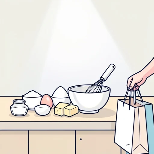 ケーキの材料は全部揃った - Bildwörterbuch