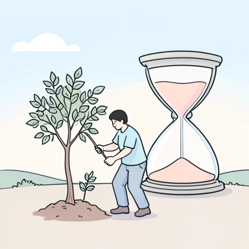 経験を積むには時間がかかる - Bildwörterbuch