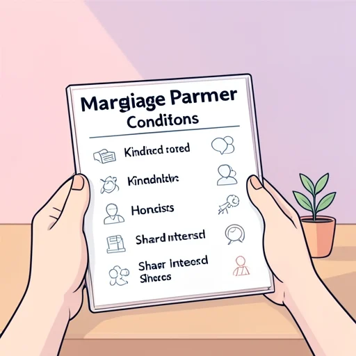 結婚相手の条件を明確にしておく - Bildwörterbuch