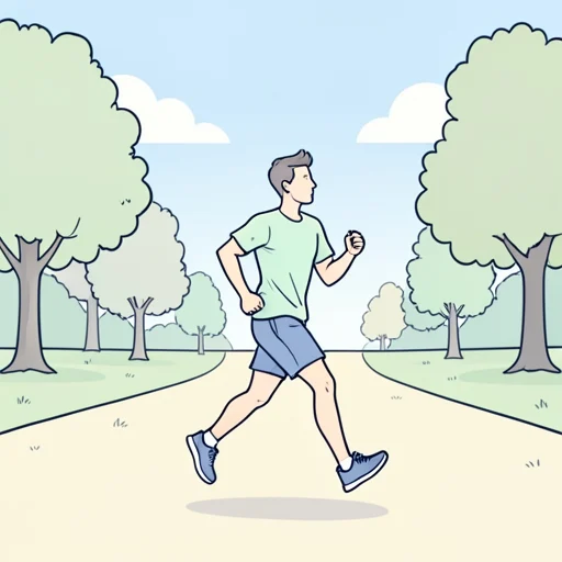 健康のために毎日運動しています。 - Từ điển minh họa