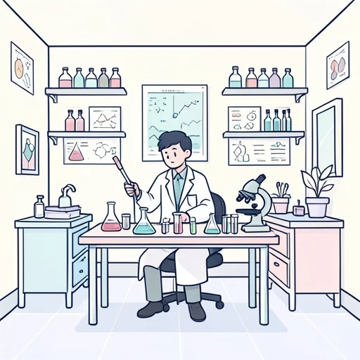 研究室で実験した - Bildwörterbuch