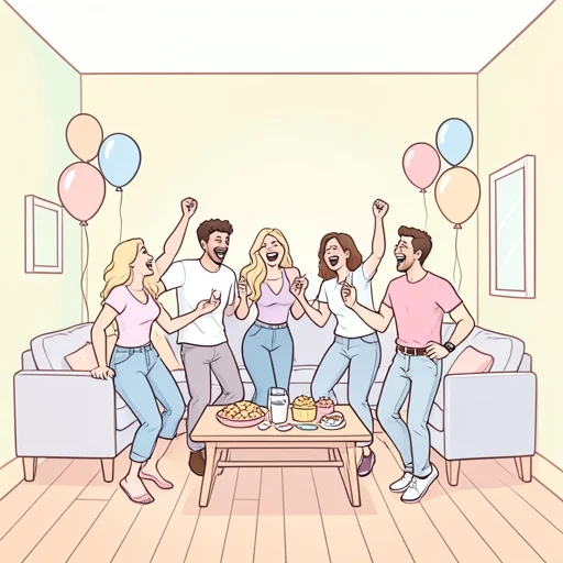 昨日のパーティ、めっちゃ楽しかった - Bildwörterbuch
