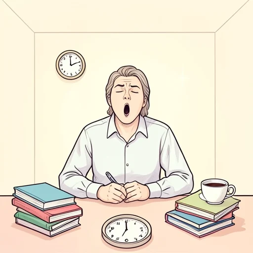 昨日の夜更かしが祟って、今日は一日中眠い - Bildwörterbuch
