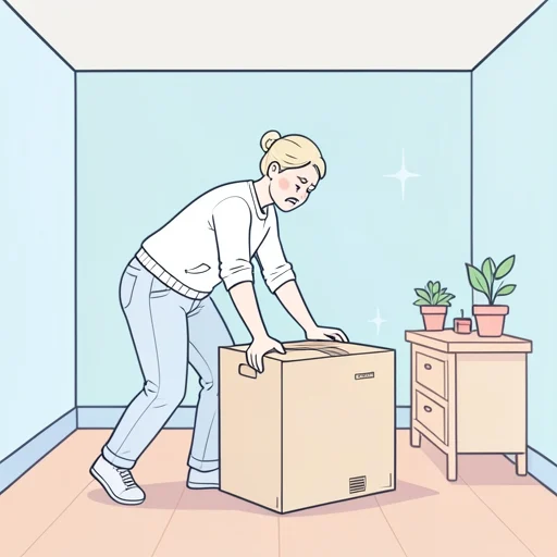 昨日、重い物を持ち上げて腰を痛めちゃった - Bildwörterbuch
