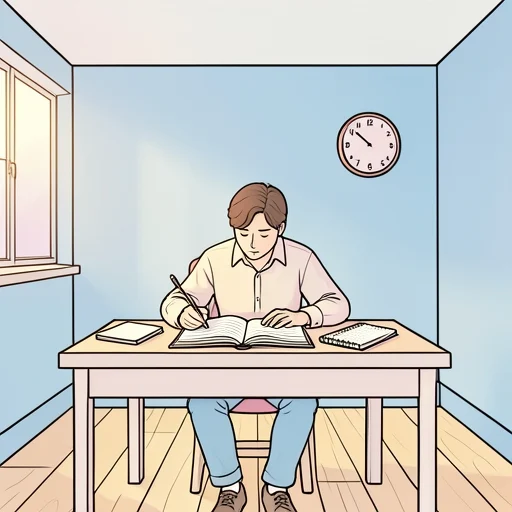 昨日三時間勉強しました。 - Illustrated Dictionary