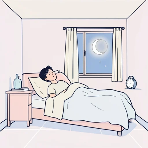 昨日はよく眠れなかった - Bildwörterbuch