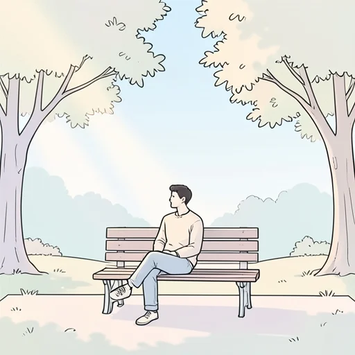 昨日より静かな気がする - Dizionario illustrato