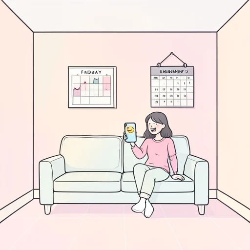 金曜のデート楽しみ - Bildwörterbuch