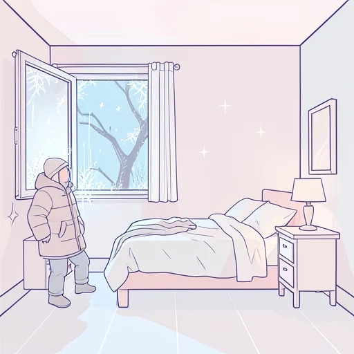 気温が急激に下がった - Bildwörterbuch