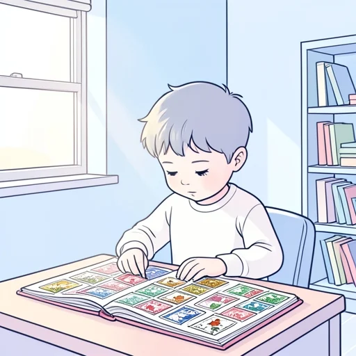 切手を集めている - Bildwörterbuch