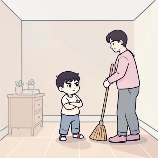 子供時代に反抗してばかりいた - Bildwörterbuch