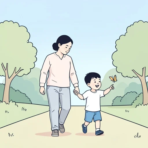子供から目を離さないで - Bildwörterbuch