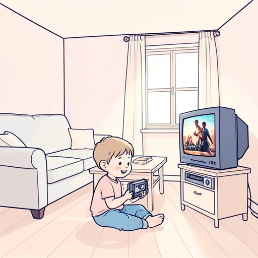 子供の頃ビデオテープでよく映画を観た - Bildwörterbuch