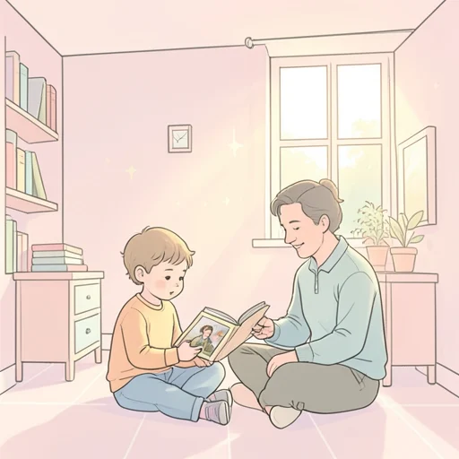 子供の頃の思い出を話した - Bildwörterbuch