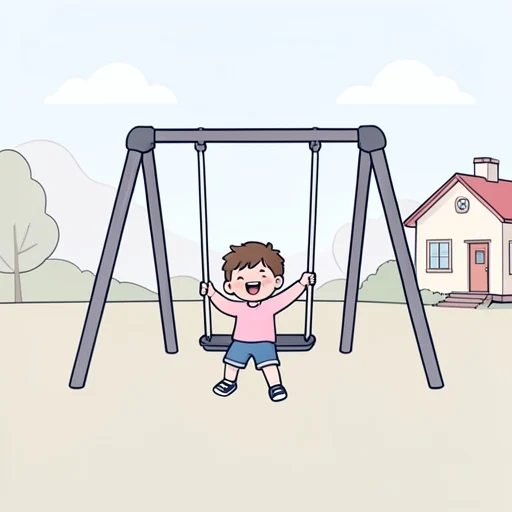 子供の頃は外で遊ぶのが好きだった - Bildwörterbuch
