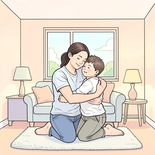 子供は愛情の中で育つべきです - Bildwörterbuch