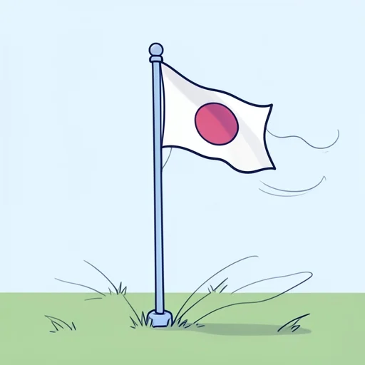 国旗が風に揺れてる - Bildwörterbuch
