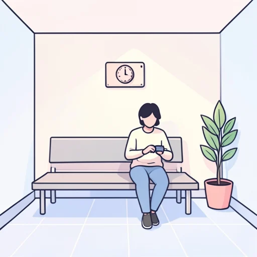ここで待ってください。 - พจนานุกรมภาพ