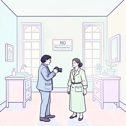 ここで写真を撮れますか。 - Illustrated Dictionary