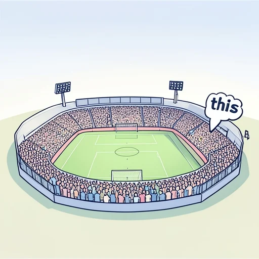 ここが試合の主な場だ - Bildwörterbuch